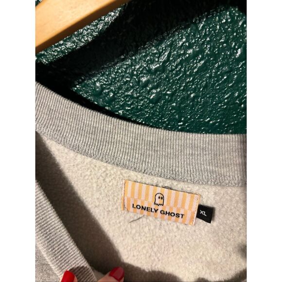 Lonely Ghost Gray Floral Limited Edition Crewneck Sz XL - Picture 4 of 4